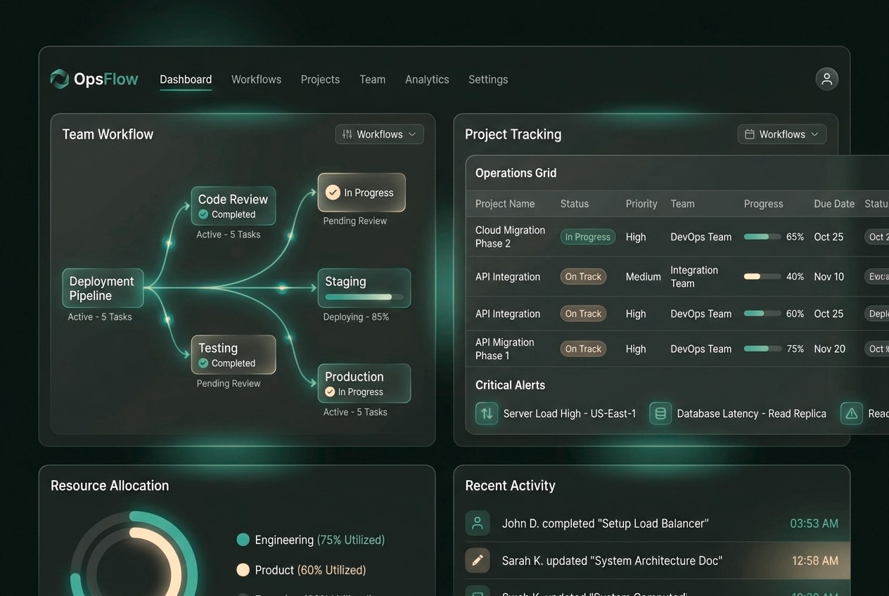 Operations and Movement Portal — preview