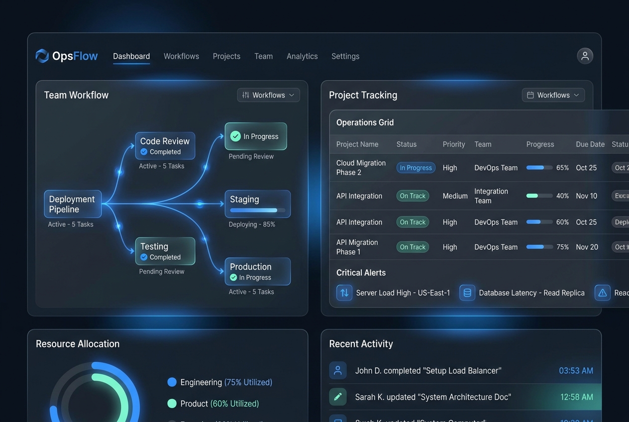 Operations and Movement Portal — preview